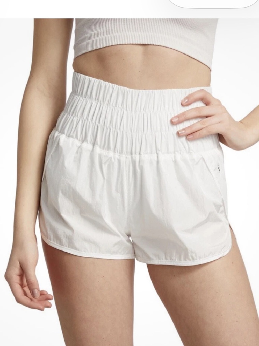 the FP Movement by Free People "The Way Home" Shorts in white medium